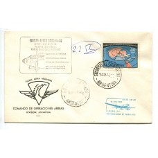 ANTARTIDA ARGENTINA 1970 VUELO ESPECIAL ULTIMO VIAJE AVION TA-05 FIRMADO POR EL V. COM . OLEZZA